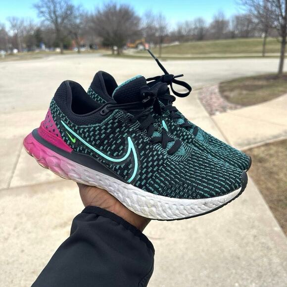 Nike React Infinity Run Flyknit 3 Women's Road Running Athletic Shoes Size 10.5 - Picture 7 of 14